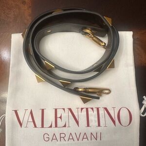 Valentino Garavani Brown Strap with Gold Accents